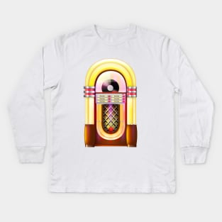 Retro Jukebox Kids Long Sleeve T-Shirt